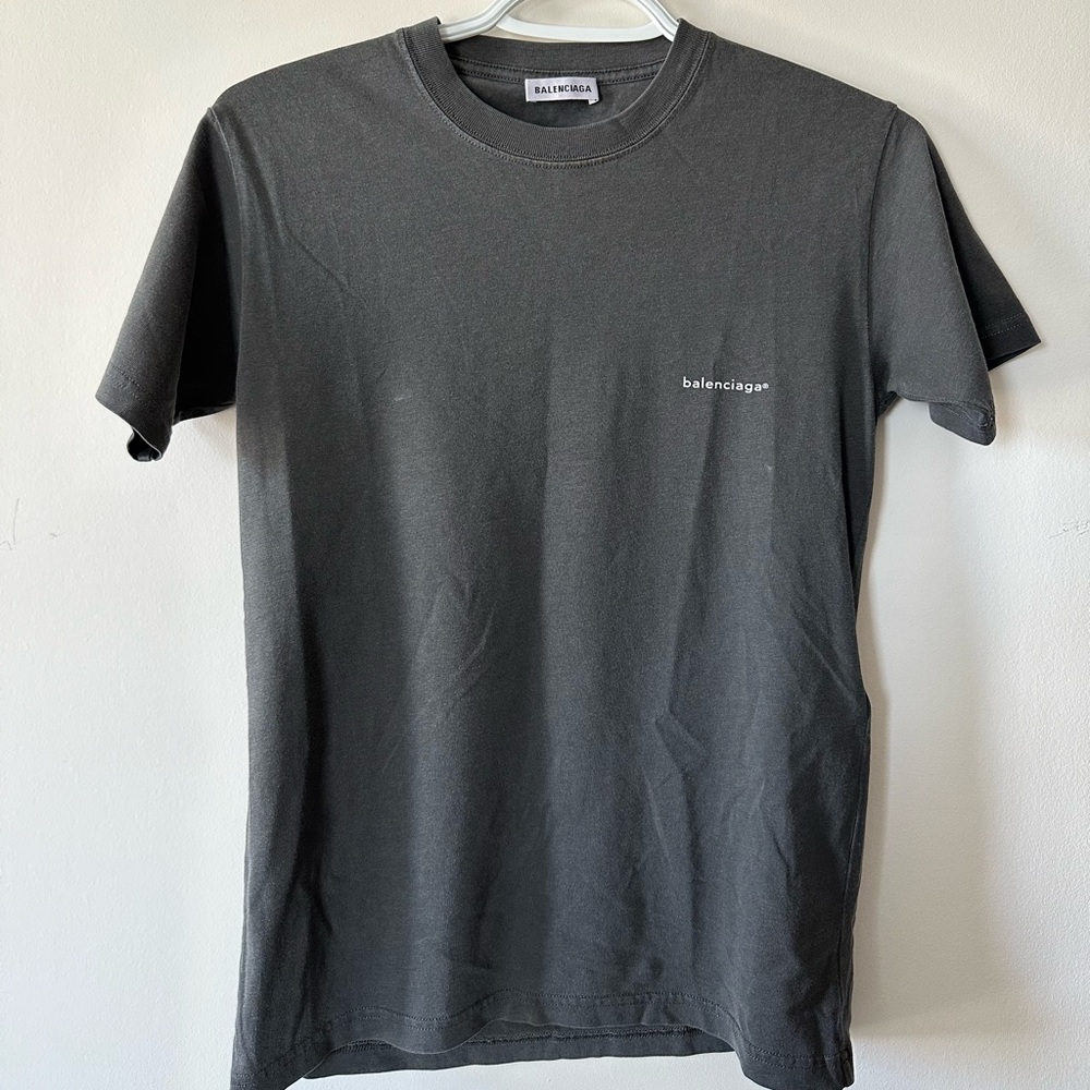 Balanciaga Grey Wash T-Shirt